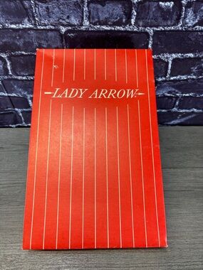 Vintage Lady Arrow Red Striped Clothing Box